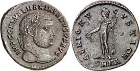 (308-310 d.C.). Galerio Maximiano. Nicomedia. Follis. (Spink 14508) (Co. 42) (RIC. 54a). 7,06 g. MBC+.