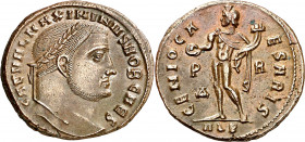 (308 d.C.). Maximino II, Daza. Alejandría. Follis. (Spink 14729 var) (Co. 40) (RIC. 71). 5,91 g. EBC-.