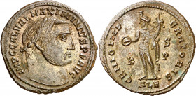 (310 d.C.). Maximino II, Daza. Alejandría. Follis. (Spink 14852) (Co. 52) (RIC. 107c). 6,03 g. MBC+.