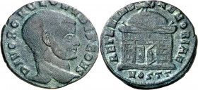 (309-310 d.C.). Rómulo. Ostia. Follis. (Spink 15050) (Co. 6) (RIC. 34). Muy escasa. 4,20 g. MBC.