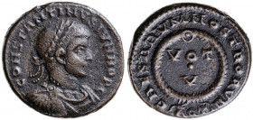 (320-321 d.C.). Constantino II. Aquileia. AE 18. (Spink 17169) (Co. 32) (RIC. 76). 3,33 g. MBC+.