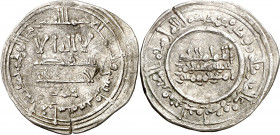 Califato. AH 346. Abderrahman III. Medina Azzahra. Dirhem. (V. 429) (Fro. 6). 2,65 g. MBC.
