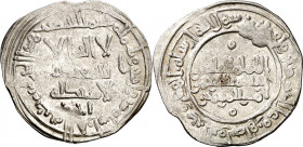 Califato. AH 346. Abderrahman III. Medina Azzahra. Dirhem. (V. 440) (Fro. 42). 2,62 g. MBC.