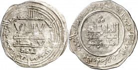 Califato. AH 347. Abderrahman III. Medina Azzahra. Dirhem. (V. 441) (Fro. 13). 2,62 g. MBC-.