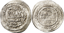 Califato. AH 352. Al-Hakem II. Medina Azzahra. Dirhem. (V. 450) (Fro. 72). 3,11 g. MBC+.