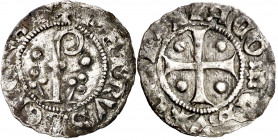 Comtat d'Urgell. Pere d'Urgell (1347-1408). Agramunt. Diner. (Cru.V.S. 134) (Cru.C.G. 1951). 0,61 g. MBC-.
