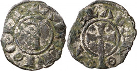 Bisbat d'Arles. Episcopals (1186-1245). Arles. Òbol. (Cru.Occitània 110). Escasa. 0,43 g. BC+.