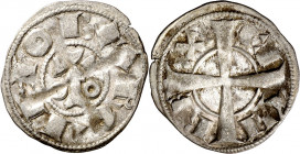 Alfons I (1162-1196). Barcelona. Diner. (Cru.V.S. 296) (Cru.C.G. 2100). 1,03 g. MBC+.