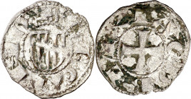 Jaume I (1213-1276). Barcelona. Diner de doblenc. (Cru.V.S. 306) (Cru.C.G. 2118a). 0,77 g. MBC-.