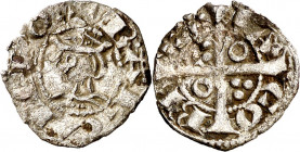Jaume I (1213-1276). Barcelona. Òbol de tern. (Cru.V.S. 311.1) (Cru.C.G. 2121a). 0,38 g. MBC-.