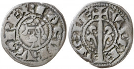 Jaume I (1213-1276). València. Diner. (Cru.V.S. 316) (Cru.C.G. 2130). Tercera emisión. 0,78 g. MBC-.