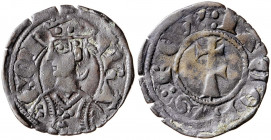 Jaume II (1291-1327). Zaragoza. Dinero jaqués. (Cru.V.S. 364) (Cru.C.G. 2182). 1,11 g. MBC-.