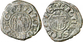 Alfons IV (1416-1458). Sicília. Diner. (Cru.V.S. 872) (Cru.C.G. 2919). 0,67 g. MBC-.