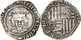 Alfons IV (1416-1458). Àquila. Ral. (Cru.V.S. 897) (Cru.C.G. 2940) (MIR. 78 var). Recortada. Ex Áureo & Calicó 02/07/2020, nº 530. Rara. 2,81 g. (MBC-...