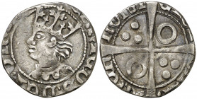 Enric de Castella (1462-1464). Barcelona. Croat. (Cru.V.S. 911) (Cru.C.G. 3035a). Recortada. Ex Colección Crusafont 27/10/2011, nº 592. Muy rara. 2,10...