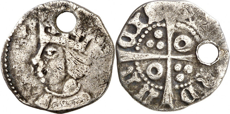 Pere de Portugal (1464-1466). Lleida. Terç de croat. (Cru.V.S. 921) (Cru.C.G. 30...