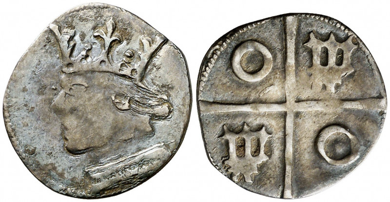 Joan II (1458-1479). Perpinyà. Croat. (Cru.V.S. 943) (Badia 623) (Cru.C.G. 2984)...