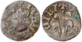 Joan II (1458-1479). Perpinyà. Diner. (Cru.V.S. 952) (Cru.C.G. 2991). 0,62 g. BC/BC+.