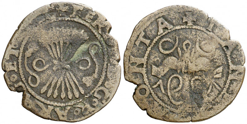 Ferran II (1479-1516). Nàpols. Grano. (Cru.V.S. 1293, mismo ejemplar) (Cru.C.G. ...