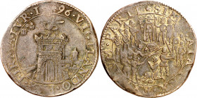 1596. Felipe II. Jetón. 6 g. MBC-.
