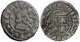 1663. Felipe IV. Granada. N. 8 maravedís. (AC. 342). 1,99 g. BC+.