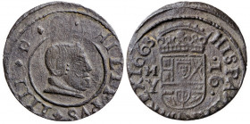 1663. Felipe IV. Madrid. Y. 16 maravedís. (AC. 477). 3,59 g. MBC-.
