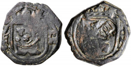 1641. Felipe IV. Granada. (AC. 516). Resello de valor 8 sobre 8 maravedís de Segovia 1623. 5,48 g. BC+.
