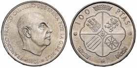 1966*1970. Franco. 100 pesetas. (AC. 150). 19 g. S/C-.