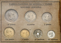 1964. Franco. Expositor de la FNMT con las diferentes emisiones de este año. Raro S/C.