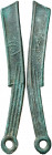 China. (400-220 a.C.). Dinastía Zhou. Cuchillo Ming. (D.H. 4bp) (Schjöth falta). Escasa así. AE. 15,98 g. EBC.