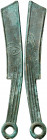 China. (400-220 a.C.). Dinastía Zhou. Cuchillo Ming. (D.H. 4bx) (Schjöth falta). Bella. Rara. AE. 13,68 g. EBC.