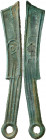 China. (400-220 a.C.). Dinastía Zhou. Cuchillo Ming. (D.H. 5av) (Schjöth falta). Rara. AE. 15,21 g. EBC.