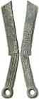 China. (400-220 a.C.). Dinastía Zhou. Cuchillo Ming. (D.H. falta) (Schjöth falta). Rara. AE. 15,31 g. MBC+.