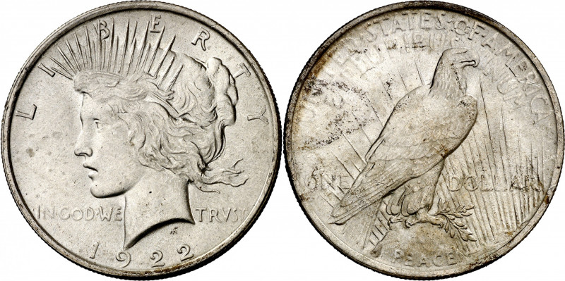 Estados Unidos. 1922. Filadelfia. 1 dólar. (Kr. 150). AG. 26,76 g. EBC+.