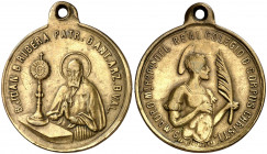 (1797). Beato Juan de Ribera. Valencia. Medalla. (Cru.Medalles 206a). Sin anilla. Latón. 8,24 g. Ø29 mm. MBC.