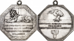 Alemania. 1906. Conmemoración de los campeonatos Federales de tiro celebrados en Múnich durante los meses de julio de 1881 (VII) y 1906 (XV). Medalla....