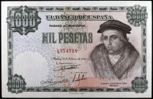 1946. 1000 pesetas. (Ed. D54) (Ed. 453). 19 de febrero, Vives. Raro. MBC+.