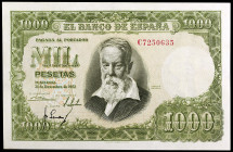 1951. 1000 pesetas. (Ed. D64a) (Ed. 463a). 31 de diciembre, Sorolla. Serie C. Mínimo doblez. EBC+.