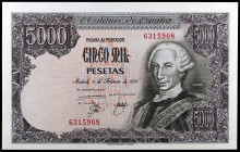 1976. 5000 pesetas. (Ed. E1) (Ed. 475). 6 de febrero, Carlos III. Sin serie. S/C-.