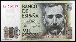 1979. 1000 pesetas. (Ed. E3b) (Ed. 477b). 23 de octubre, Pérez Galdós. Serie 9A. S/C-.