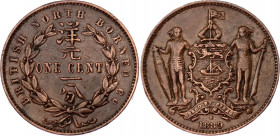 British North Borneo 1 Cent 1889 H
KM# 2; XF-