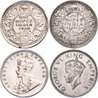 British India 1 Rupee 1920 - 1940
KM# 524, 556; Silver; George V & George VI
