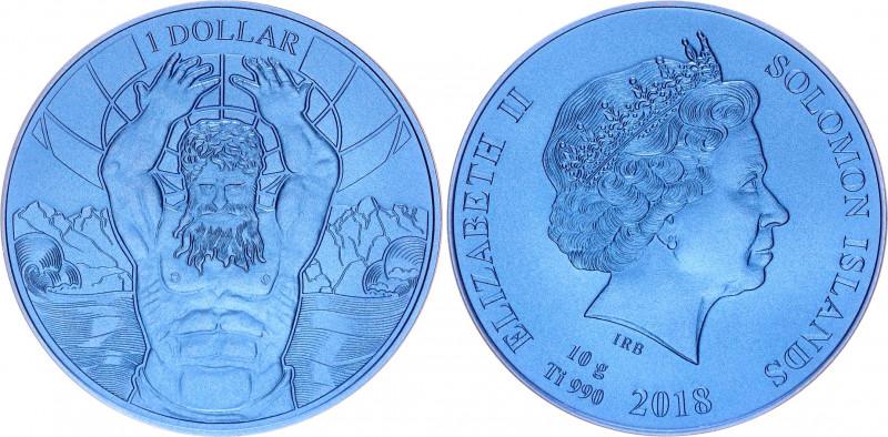 Solomon Islands 1 Dollar 2018
Titan (0.990) 10g., Blue colour; Myths of ancient...