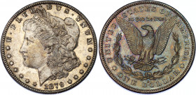 United States 1 Dollar 1879 S
KM# 110; Silver; "Morgan Dollar"; UNC with nice toning