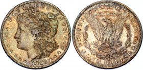 United States 1 Dollar 1882 S
KM# 110; Silver; "Morgan Dollar"; UNC with nice toning