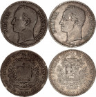 Venezuela 5 Bolivares 1887 - 1911
Y# 24; Silver; VF-XF-