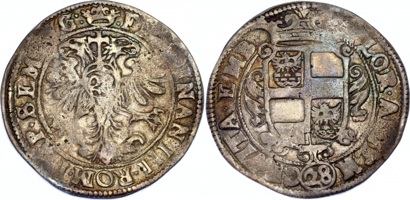 German States Emden 28 Stuber 1624 - 1637 (ND)
KM# 10.1; Silver; XF+