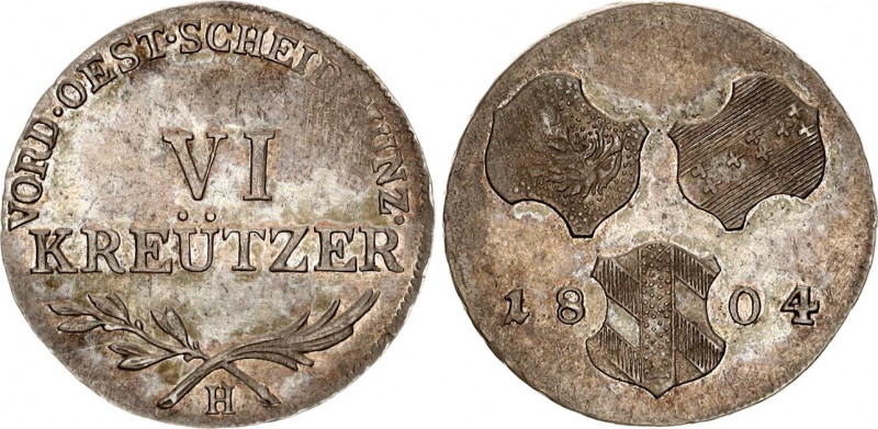 Austria Further Austria 6 Kreuzer 1804 H
KM# 29; Silver; Franz II; XF+