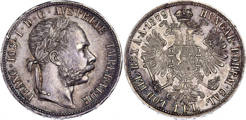 Austria 1 Florin 1879
KM# 2222; Silver; Franz Joseph I; AUNC