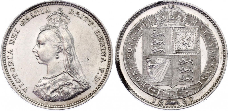 Great Britain 1 Shilling 1887
KM# 761; Silver; Victoria; UNC-